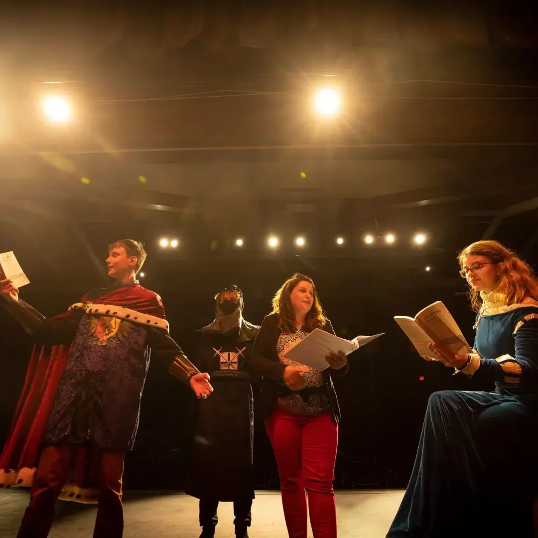 Students in theater